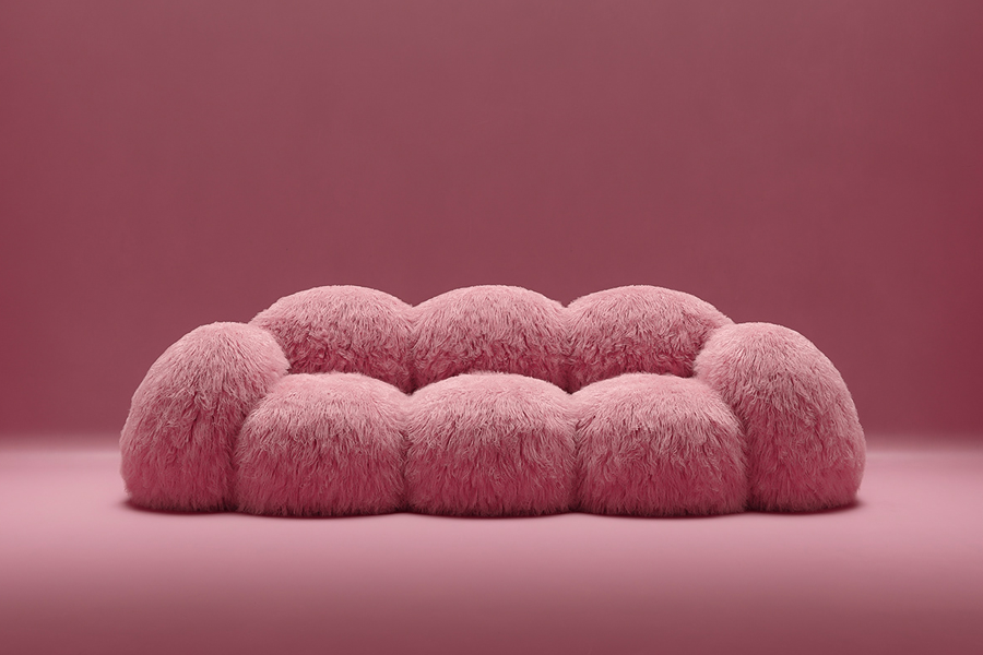 large plush sofa